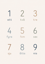 Siffror 1-9
