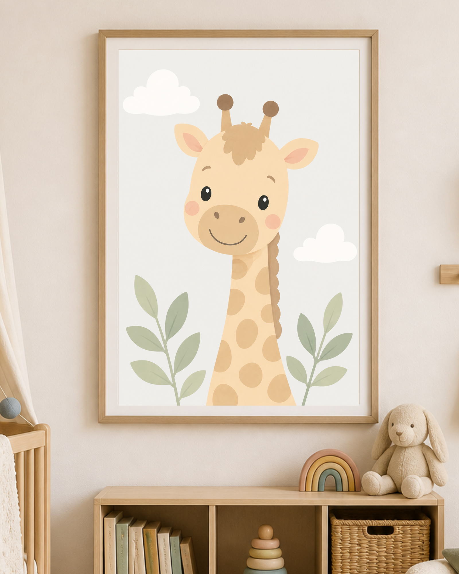 Portätt Giraff