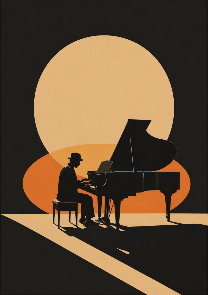 Piano man – Pianist i Mörk Cinematisk Stil