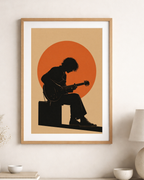 Gitarr silhuett