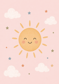 Solen Rosa himmel