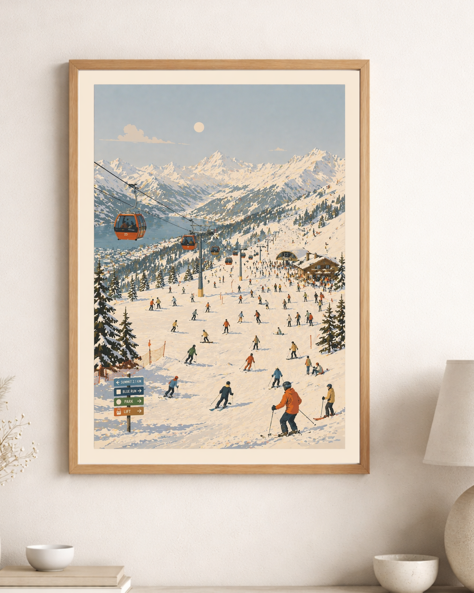 Alperna i Retro Stil