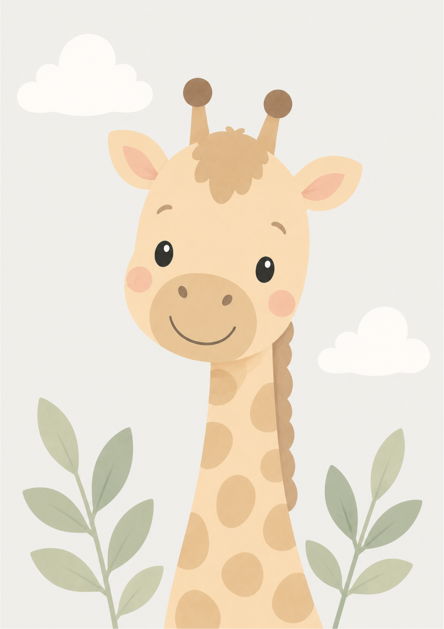 Portätt Giraff